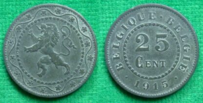 Begium 25 centimes 1915