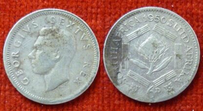 South Africa sixpence 1950