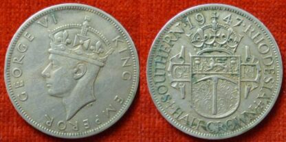 Southern Rhodesia halfcrown 1947