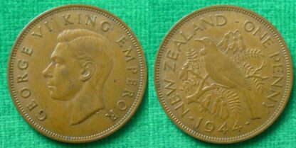 New Zealand penny 1944