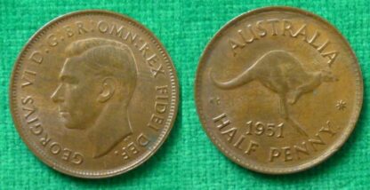 Australia halfpenny 1951 UNC