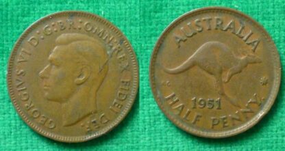 Australia halfpenny 1951