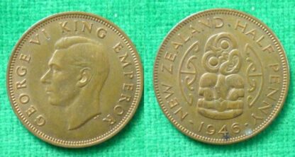 New Zealand halfpenny 1946