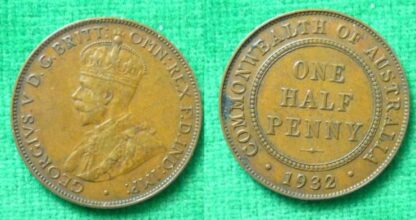 Australia halfpenny 1932