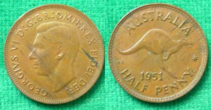 Australia halfpenny 1951