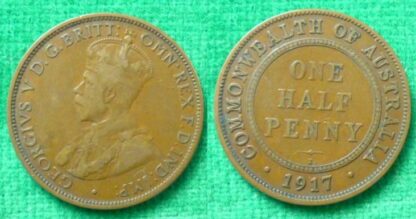 Australia halfpenny 1917