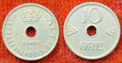 Norway 10 ore 1924