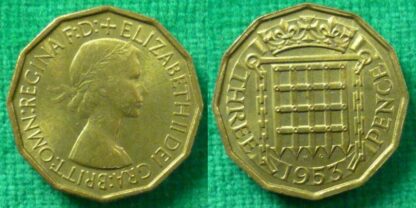 Elizabeth II threepence 1953