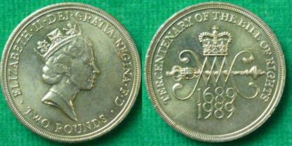 Elizabeth II two pounds 1889 Bill