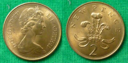 Elizabeth II two pence 1971 MINT