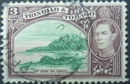 Trinidad & Tobago SG248 3 cents blue and green 1953