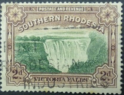 Southern Rhodesia SG029 2d green and brown 1932