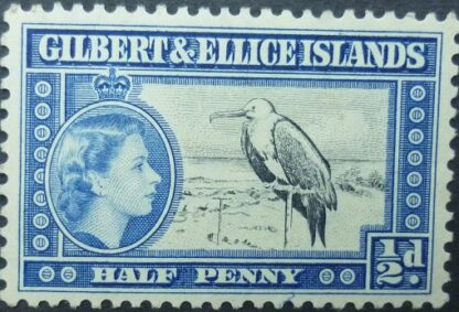 Gilbert & Ellice Islands SG064 ?d black & blue 1956