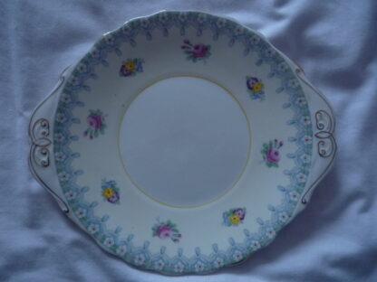 Royal Albert Torquay blue/yellow cake servers