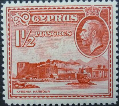 Cyprus SG137 1? pi red 1934