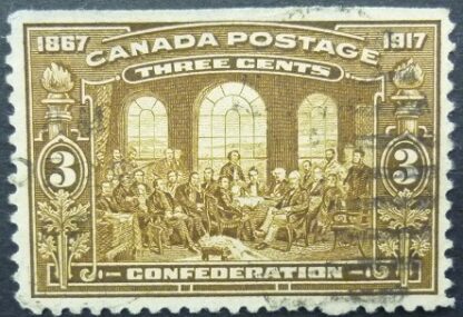 Canada SG244 3 cents brown 1917