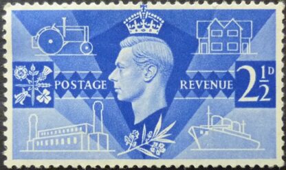 George VI 1946 SG491 2?d blue MINT