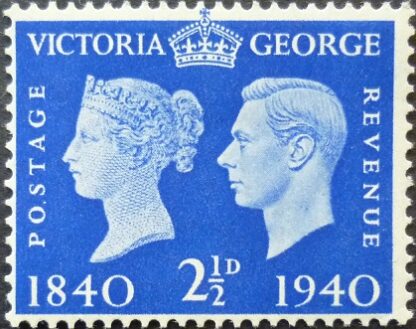 George VI 1940 SG483 2?d blue MINT