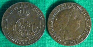 Spain centimo 1867