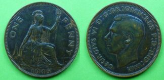 George VI penny S4114 1945