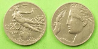Italy 20 centesimi 1922
