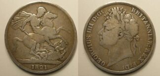 George IV crown 1821 SECUNDO