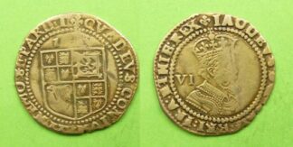 James I sixpence 1623 third coinage