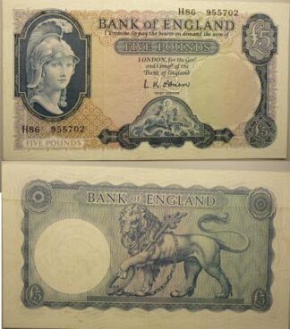 O'Brian helmeted britannia blue £5