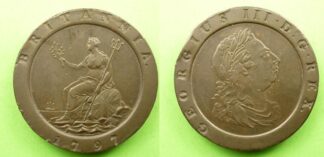 George III twopence 1797 cartwheel