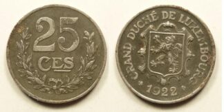 Luxembourg 25 centimes 1922