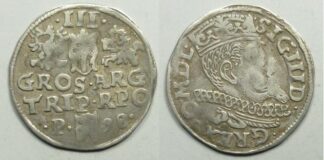 Poland Sigismund III 3 Groschen 1598