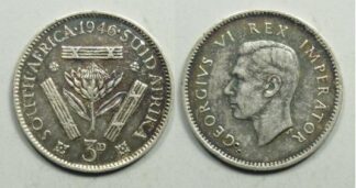 South Africa threepence 1946