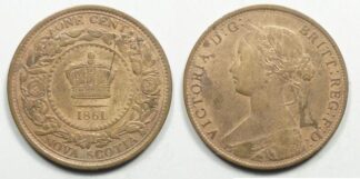 Canada Nova Scotia one cent 1861