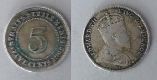 Straits Settlements 5 cents 1902