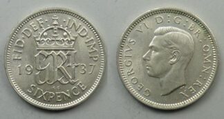 George VI sixpence 1937