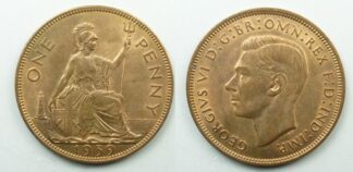 George VI penny 1939