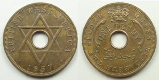 British West Africa penny 1957