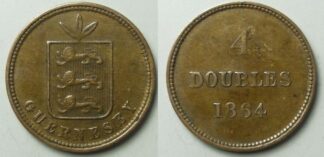 Guernsey 4 doubles 1864