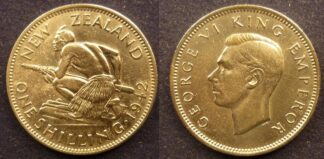New Zealand shilling 1942