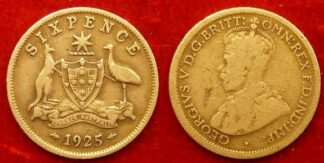 Australia sixpence 1925