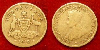 Australia threepence 1919