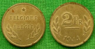 Belgium 2 francs 1944