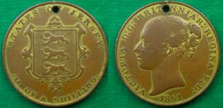 Jersey 1/13 shilling 1851