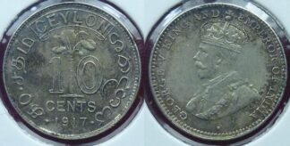 Ceylon 10 cents 1917