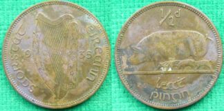 Ireland halfpenny 1935