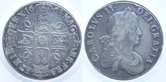 Charles II crown 1668