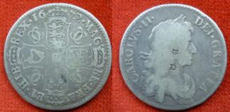 Charles II halfcrown 1672