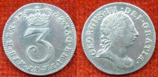 George III maundy threepence 1762