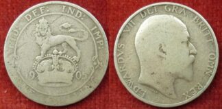 Edward VII shilling 1905