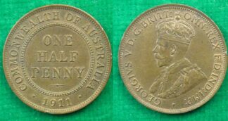 Australia halfpenny 1911